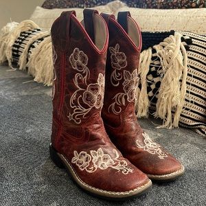 SHYANNE GIRLS' LITTLE LASY WESTERN BOOTS - BROAD SQUARE TOE
